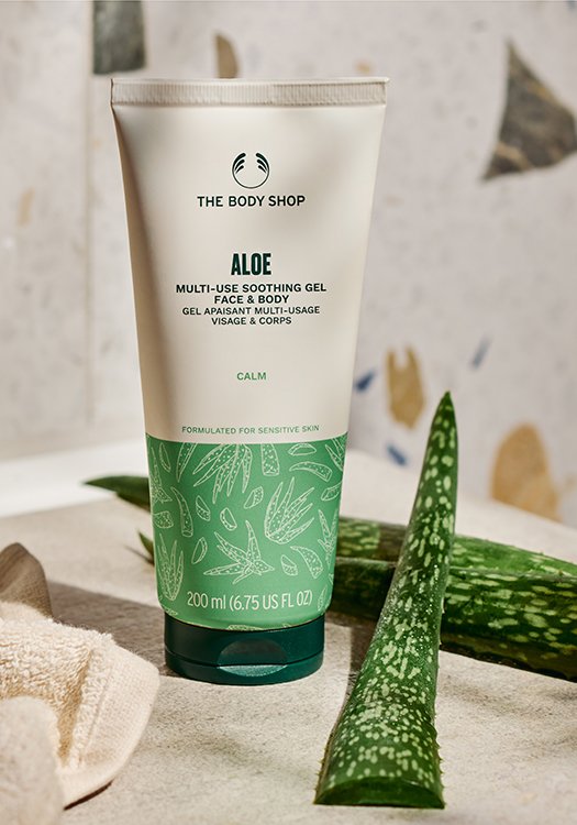 Успокояващ гел за лице и тяло Алое 200 ml